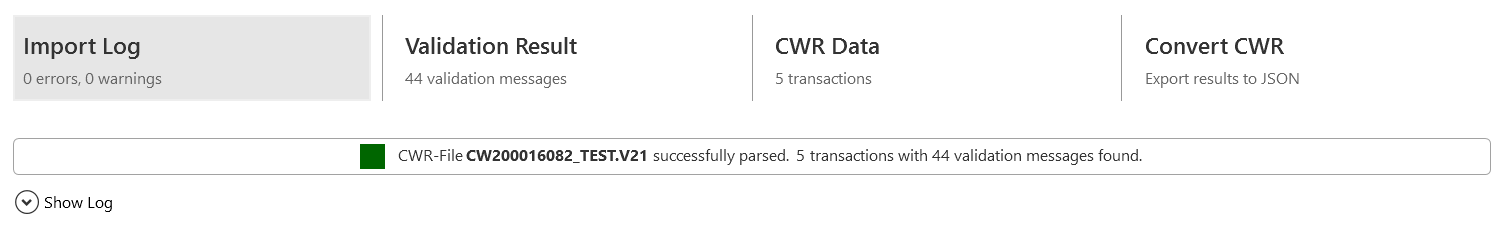 Loading a CWR