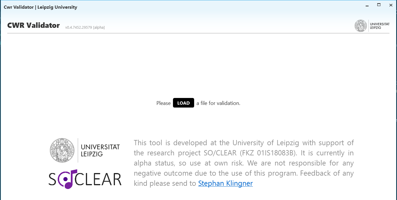 Loading a CWR